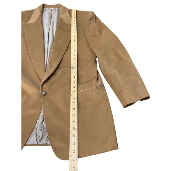 Pashima Alashan Pure Mongolian Cashmere Mens Blazer Jacket Size 42 - Picture 4 of 7